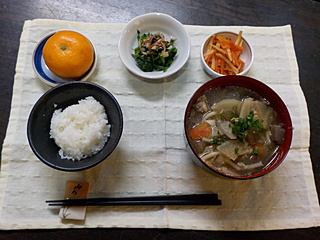 けんちんうどん・いかにんじん
